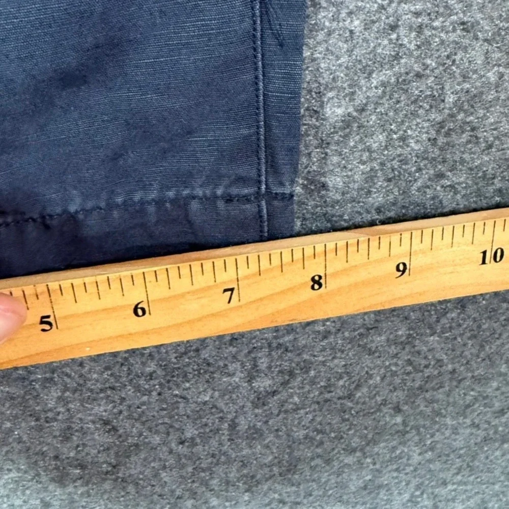 Taylor Stitch The Morse Pant Navy Slub Linen Organic Cotton Chino 38x33 NWT